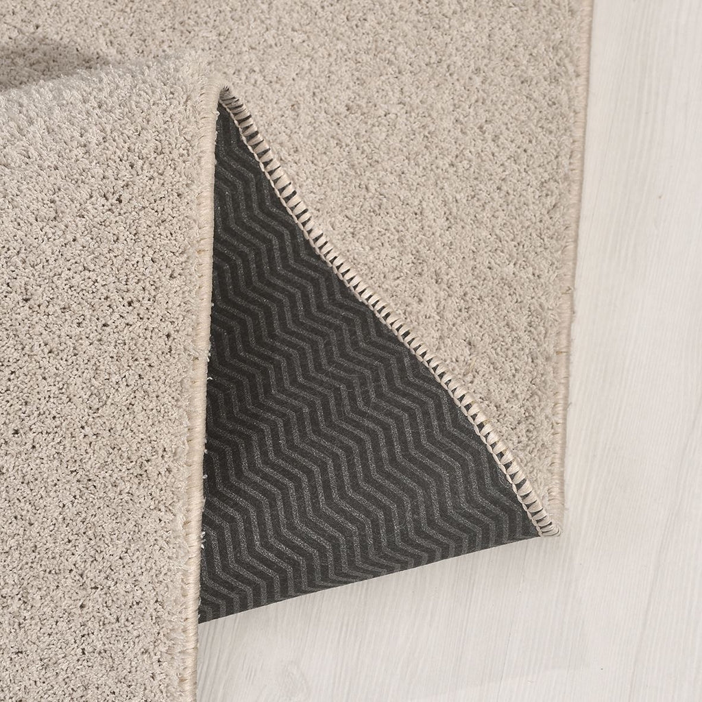 MARIS - MR109- Silver Beige - Premium Velvety Rug for Living Room/Lounge/Kitchen - Non-Slip Base - Washable - Modern