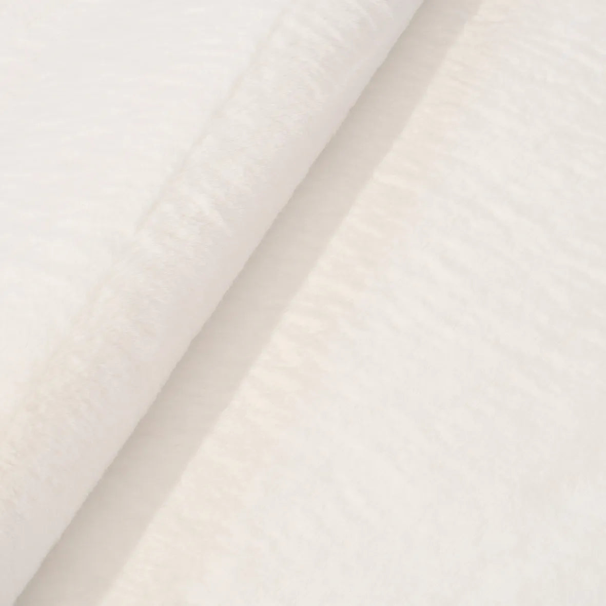 Bunny  Poly Plush Carpet - TF1120- Off White - High Quality - Extra Soft - Non-Slip Special Base