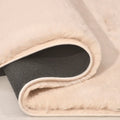 Bunny Poly TF2408 Beige Rabbit Plush Rug – Extra Soft