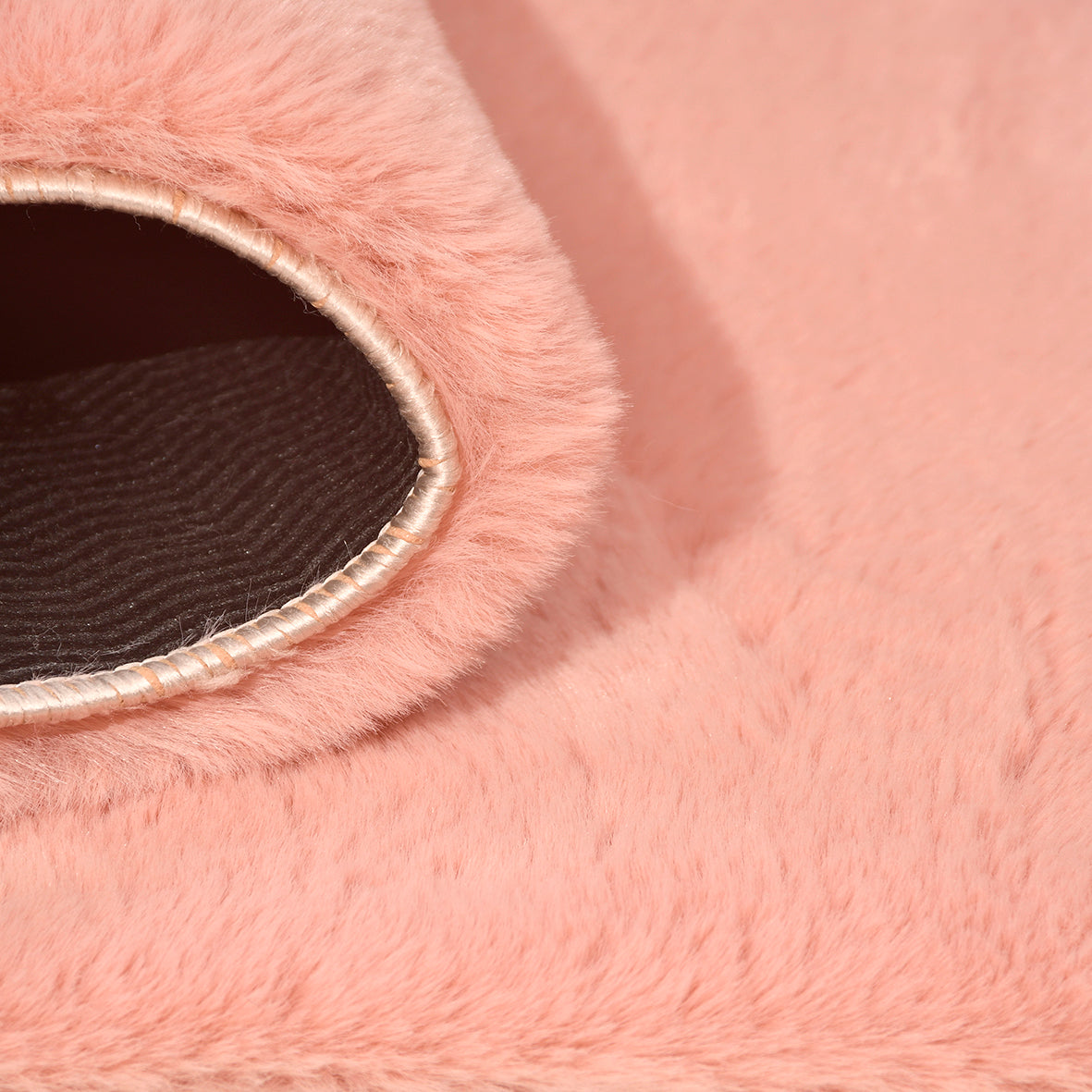 Bunny  Poly Plush Carpet - TF5020- Rosa- High Quality - Extra Soft - Non-Slip Special Base