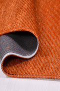 HANZADE 8200S Orange Area Rug – Non-Slip & Easy Care