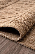 BEREN BR004 Brown Custom Size Area Rug – Non-Slip & Easy Care