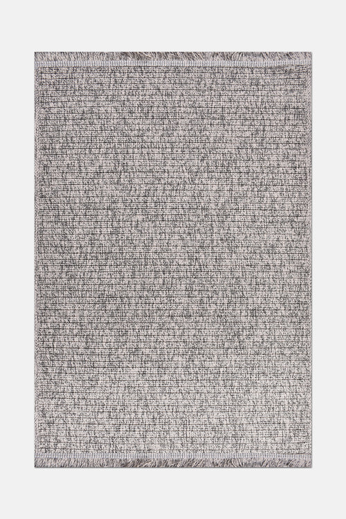 BEREN BR006 Greige Striped Custom Size Area Rug – Non-Slip & Easy Care