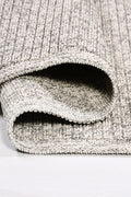 BEREN BR006 Greige Striped Custom Size Area Rug – Non-Slip & Easy Care