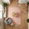 MARİS - MR010- Rosa -Premium Velvety Rug for Living Room/Lounge/Kitchen - Non-Slip Base - Washable - Modern