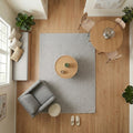 MARİS - MR013- Gray-Premium Velvety Rug for Living Room/Lounge/Kitchen - Non-Slip Base - Washable - Modern