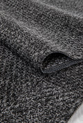 DAFNE DH008 Black & Anthracite Custom Size Area Rug – Washable & Non-Slip