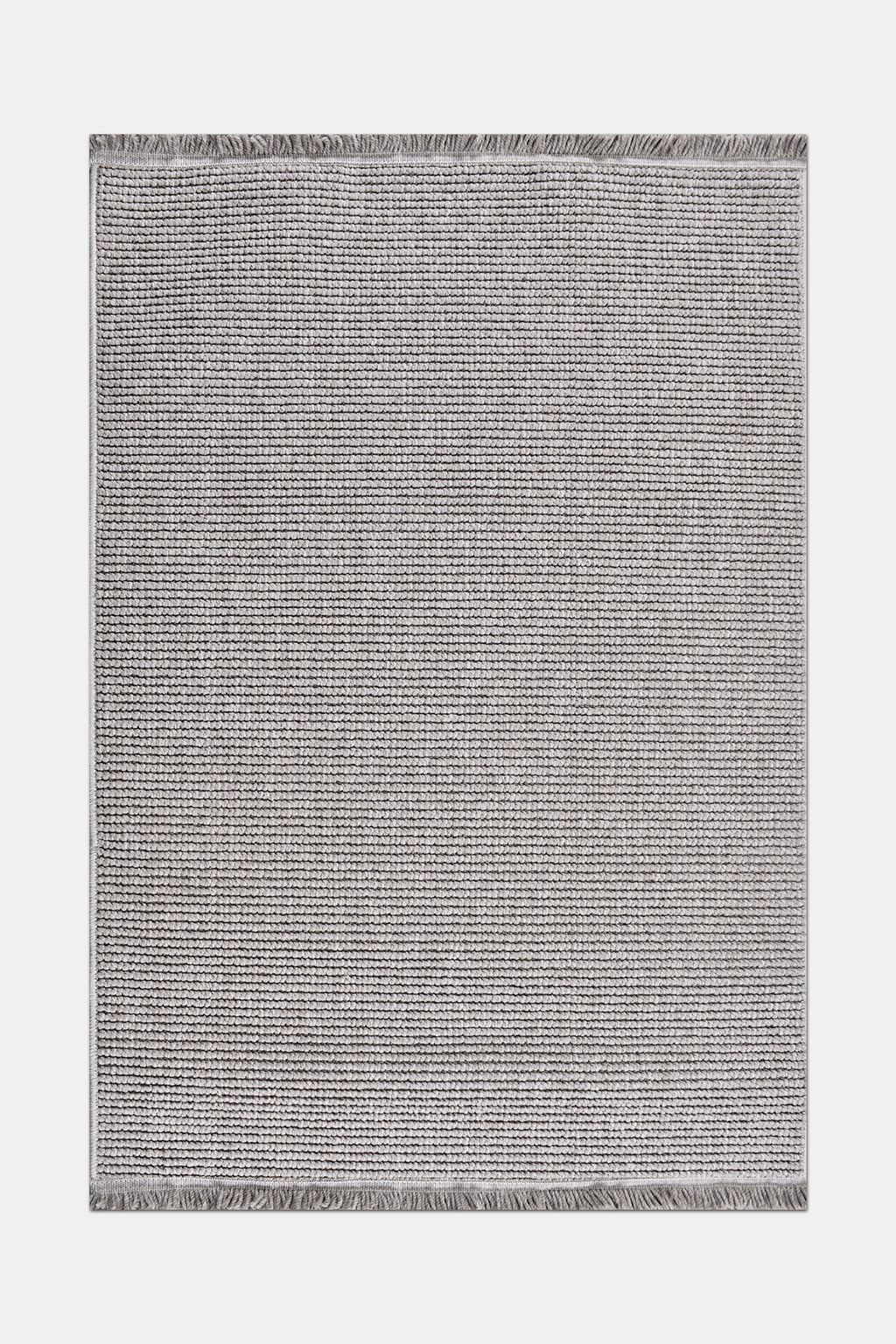 ECOLE - EC002- Gray- Custom Size Area Rug – Non-Slip Washable Rug for Living Room, Kitchen, Hallway – Robot Vacuum Compatible, Easy Care Carpet