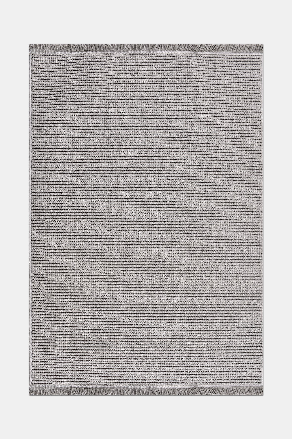ECOLE - EC002- Gray- Custom Size Area Rug – Non-Slip Washable Rug for Living Room, Kitchen, Hallway – Robot Vacuum Compatible, Easy Care Carpet