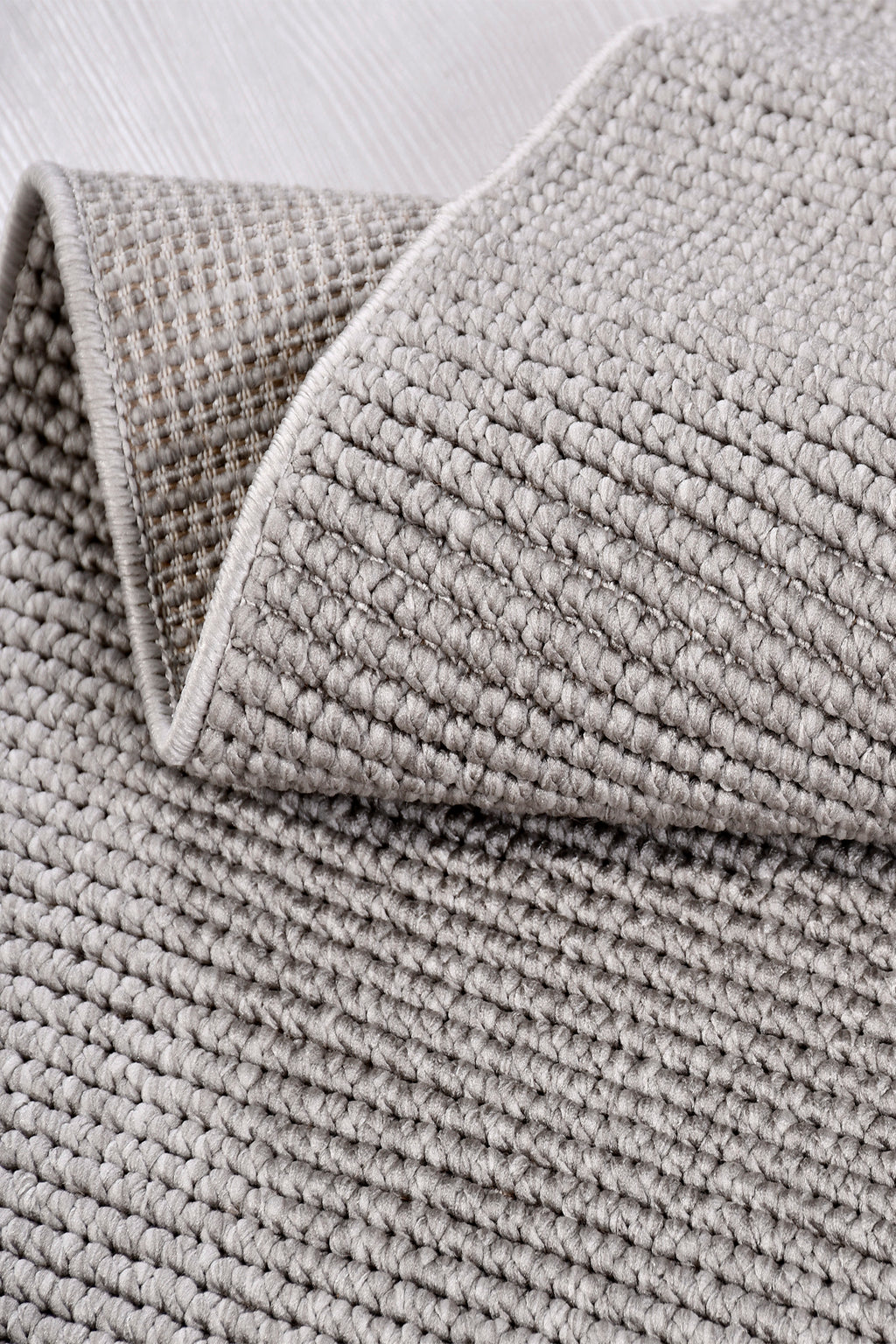 ECOLE - EC002- Gray- Custom Size Area Rug – Non-Slip Washable Rug for Living Room, Kitchen, Hallway – Robot Vacuum Compatible, Easy Care Carpet