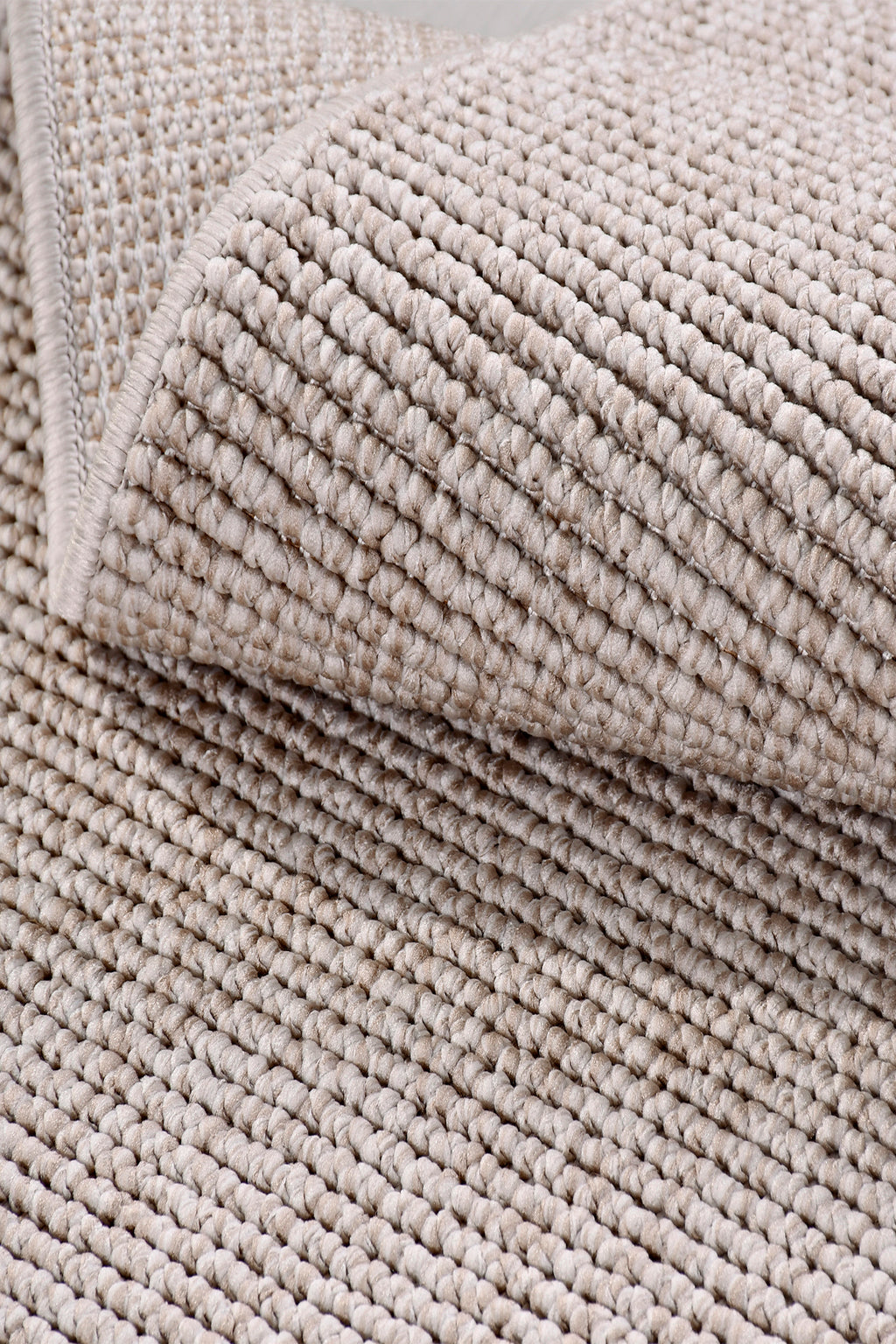 ECOLE - EC003- Mink- Custom Size Area Rug – Non-Slip Washable Rug for Living Room, Kitchen, Hallway – Robot Vacuum Compatible, Easy Care Carpet