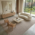 ECOLE - EC003- Mink- Custom Size Area Rug – Non-Slip Washable Rug for Living Room, Kitchen, Hallway – Robot Vacuum Compatible, Easy Care Carpet