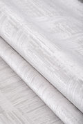 VIANORA VY01 Ecru & White Custom Size Acrylic Rug