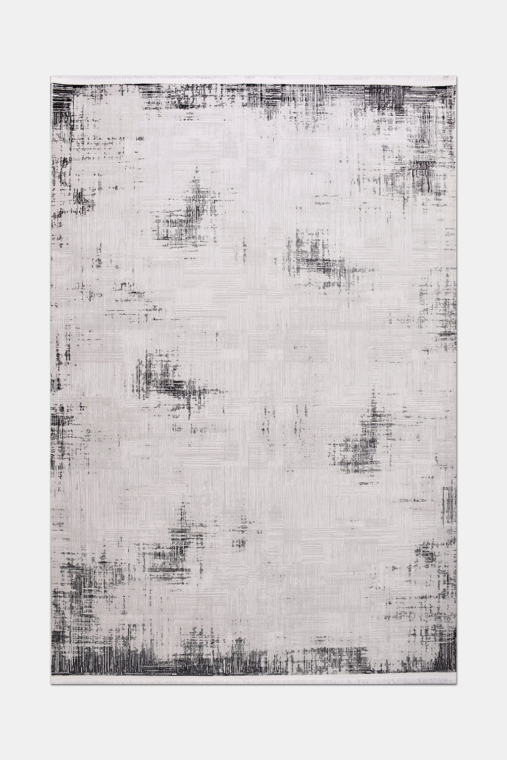 VİANORA-VY03- Black Striped-Soft Acrylic Rug – Modern Living Room Rug, Durable, 7 mm Pile, Custom Size