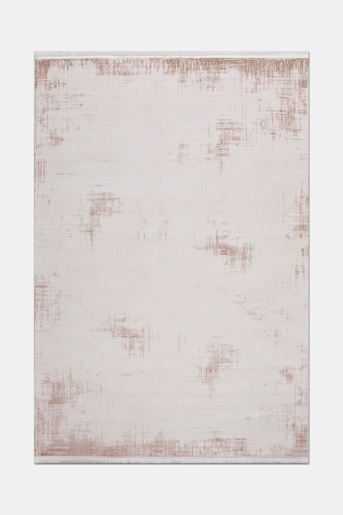 VİANORA-VY04- Brown Striped-Soft Acrylic Rug – Modern Living Room Rug, Durable, 7 mm Pile, Custom Size