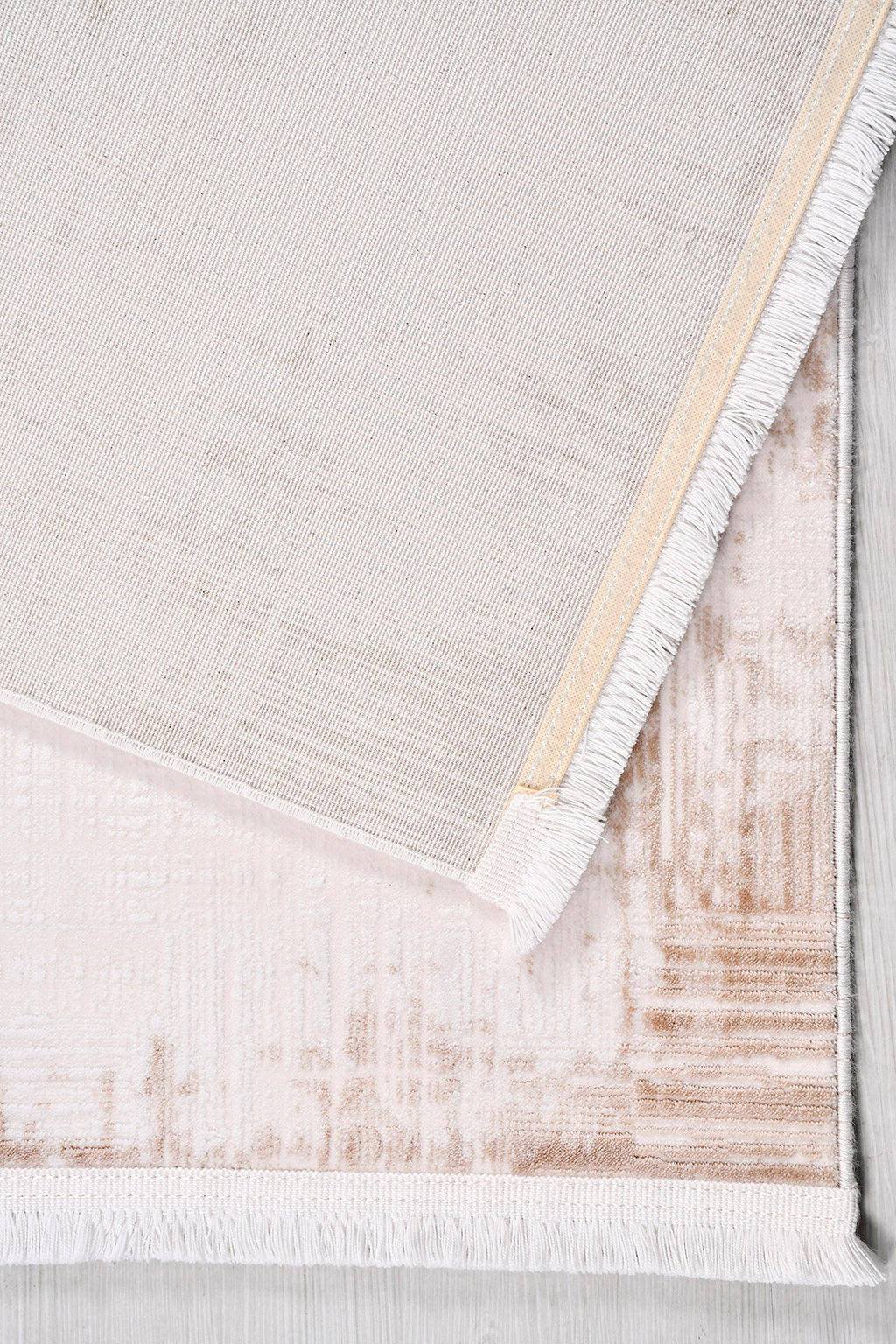 VİANORA-VY04- Brown Striped-Soft Acrylic Rug – Modern Living Room Rug, Durable, 7 mm Pile, Custom Size