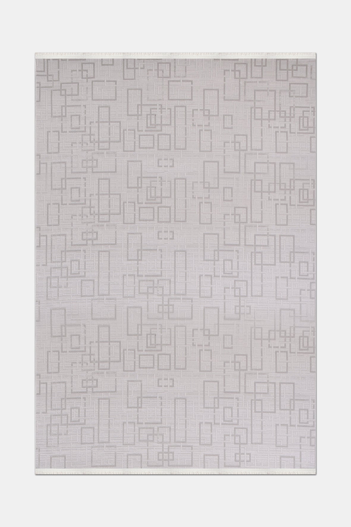 VİANORA-VY06- Gray -Soft Acrylic Rug – Modern Living Room Rug, Durable, 7 mm Pile, Custom Size