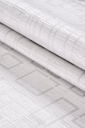 VIANORA VY06 Ecru & Gray Custom Size Acrylic Rug