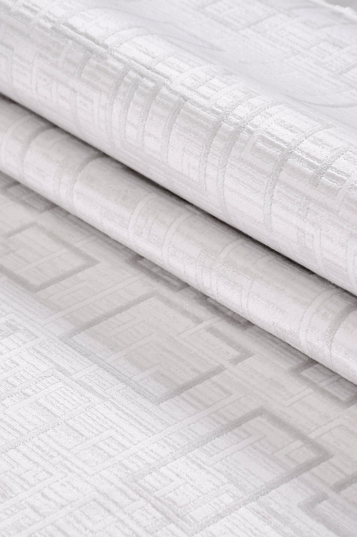 VİANORA-VY06- Gray -Soft Acrylic Rug – Modern Living Room Rug, Durable, 7 mm Pile, Custom Size