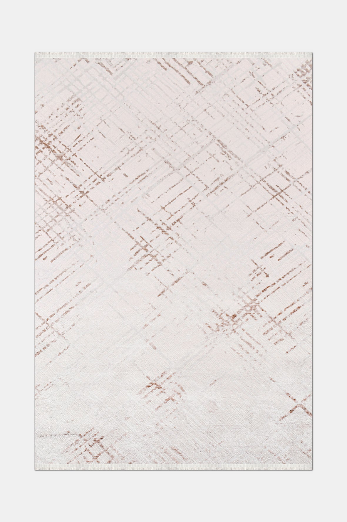 VİANORA-VY08- Gray-Black-Soft Acrylic Rug – Modern Living Room Rug, Durable, 7 mm Pile, Custom Size