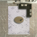 VİANORA-VY07- Gray-Black-Soft Acrylic Rug – Modern Living Room Rug, Durable, 7 mm Pile, Custom Size