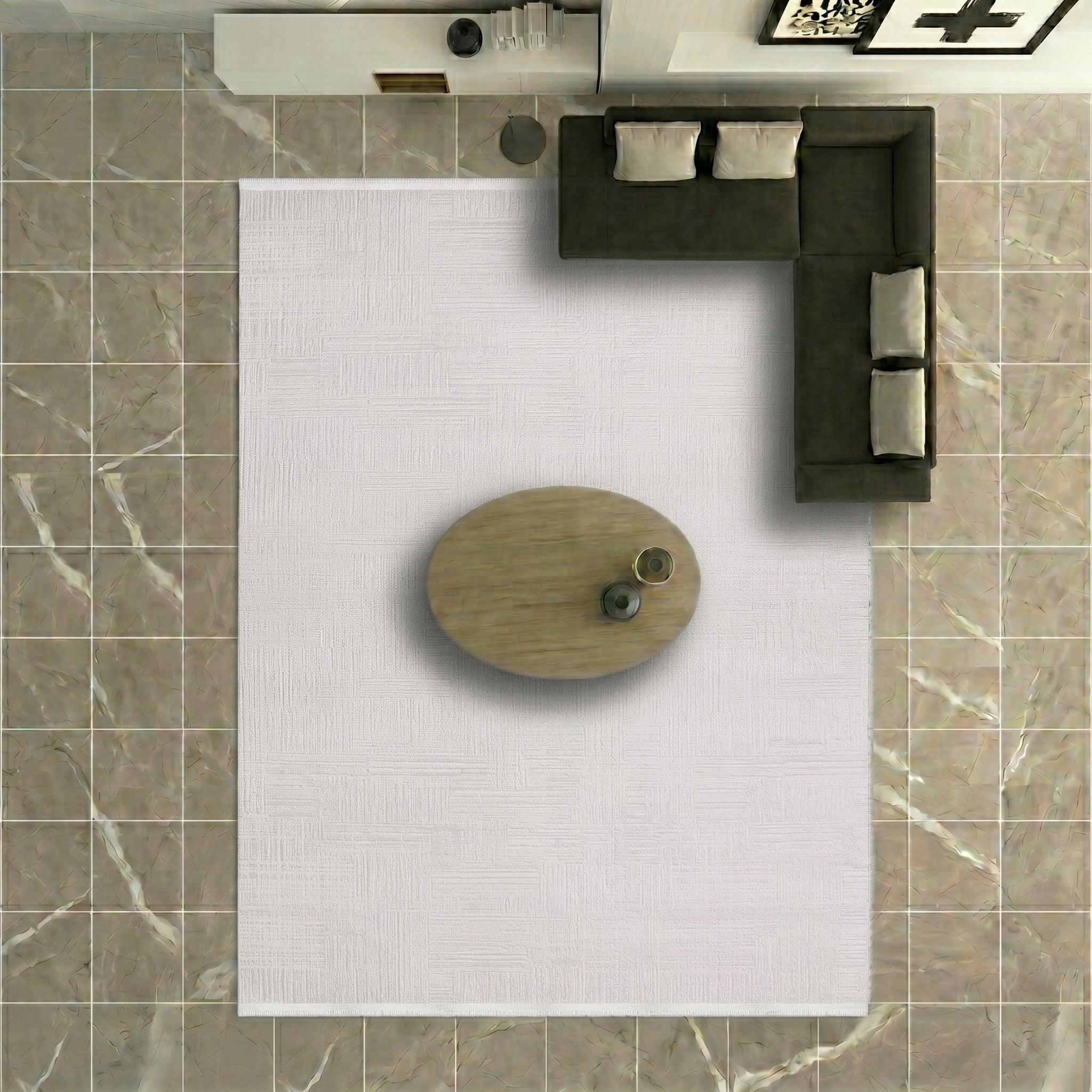 VİANORA-VY02-Soft Acrylic Rug – Modern Living Room Rug, Durable, 7 mm Pile, Custom Size (Kopya)