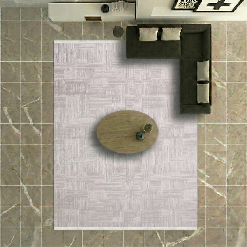 VİANORA-VY01-Soft Acrylic Rug – Modern Living Room Rug, Durable, 7 mm Pile, Custom Size