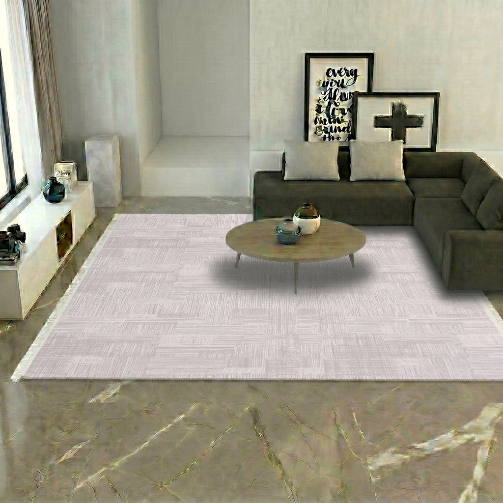 VİANORA-VY01-Soft Acrylic Rug – Modern Living Room Rug, Durable, 7 mm Pile, Custom Size