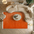 Hanzade Rug – 8200S - Orange - Non-Slip, Easy Care & Robot Vacuum Compatible